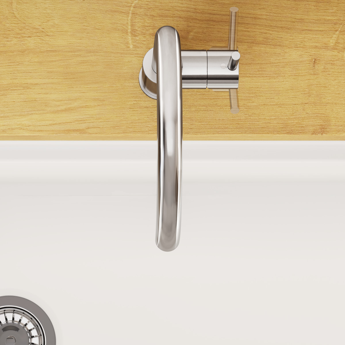 Смеситель для кухни VitrA Minimax S (Минимакс С) A42091EXP с поворотным изливом однорычажный хром латунь