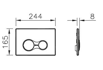 Комплект Vitra Integra Round Инсталяция VitrA V12 с подвесным унитазом Integra Round и клавиша смыва