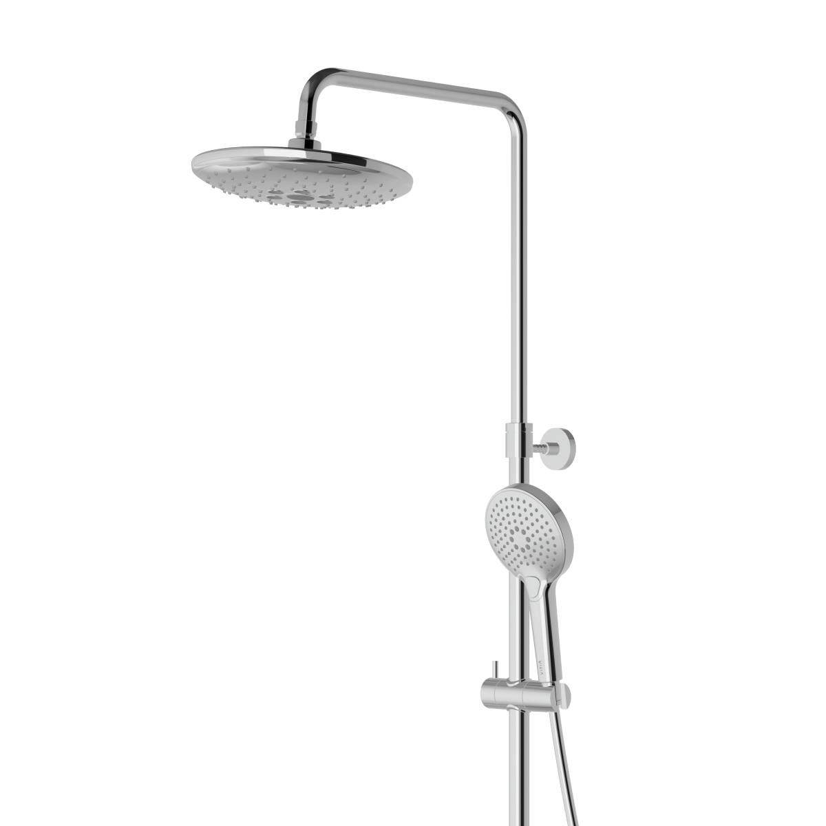 Душевая система VitrA Aquaheat (Аквахит) A47205EXP, с термостатическим смесителем и ручным душем, хром, латунь
