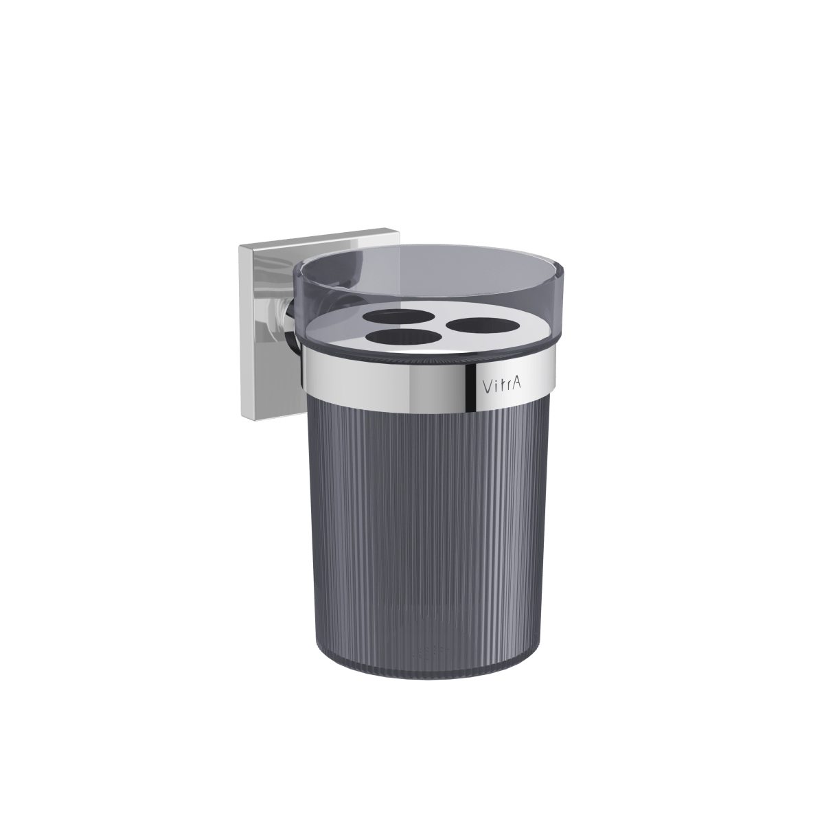 Стакан для зубных щеток VitrA Root A44806 подвесной хром пластик