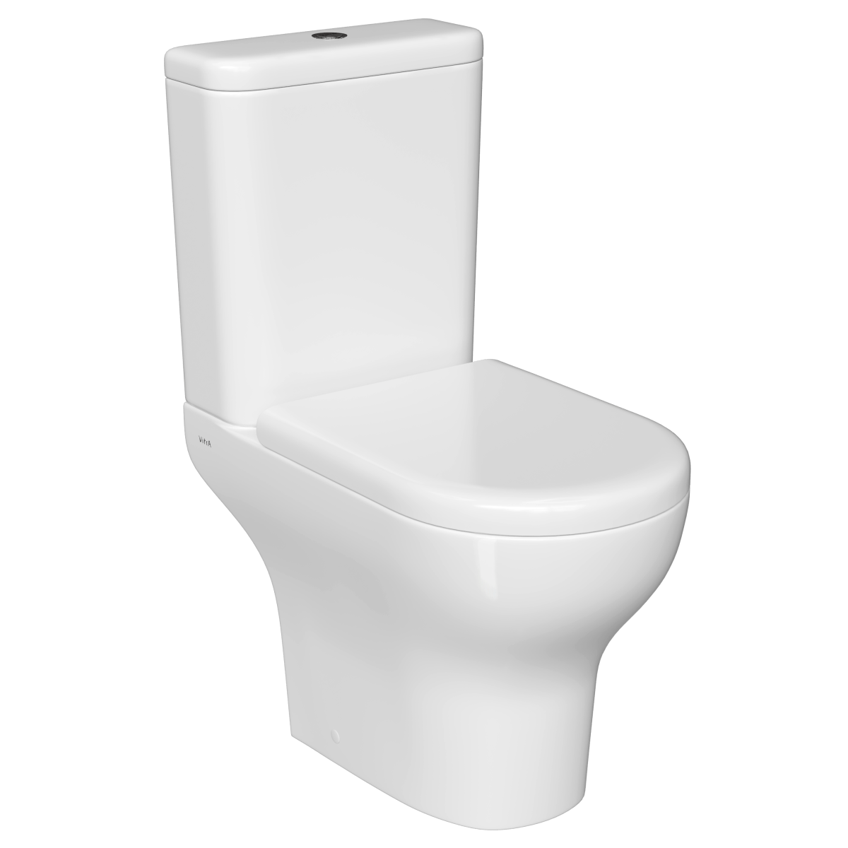 Унитаз-компакт напольный VitrA Zentrum 9012B003-7204 с сиденьем микролифт белый санитарный фарфор антибактериальное покрытие Hygiene