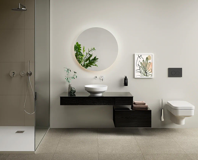 Набор встроенной душевой системы Origin на 2 направления, хром