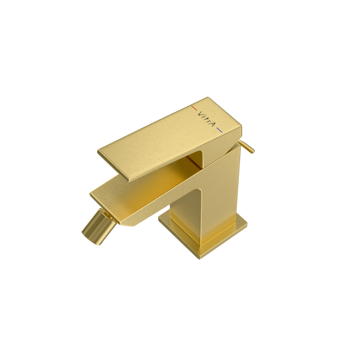 Смеситель для биде VitrA Minimax Square A4372625EXP однорычажный брашированное золото латунь