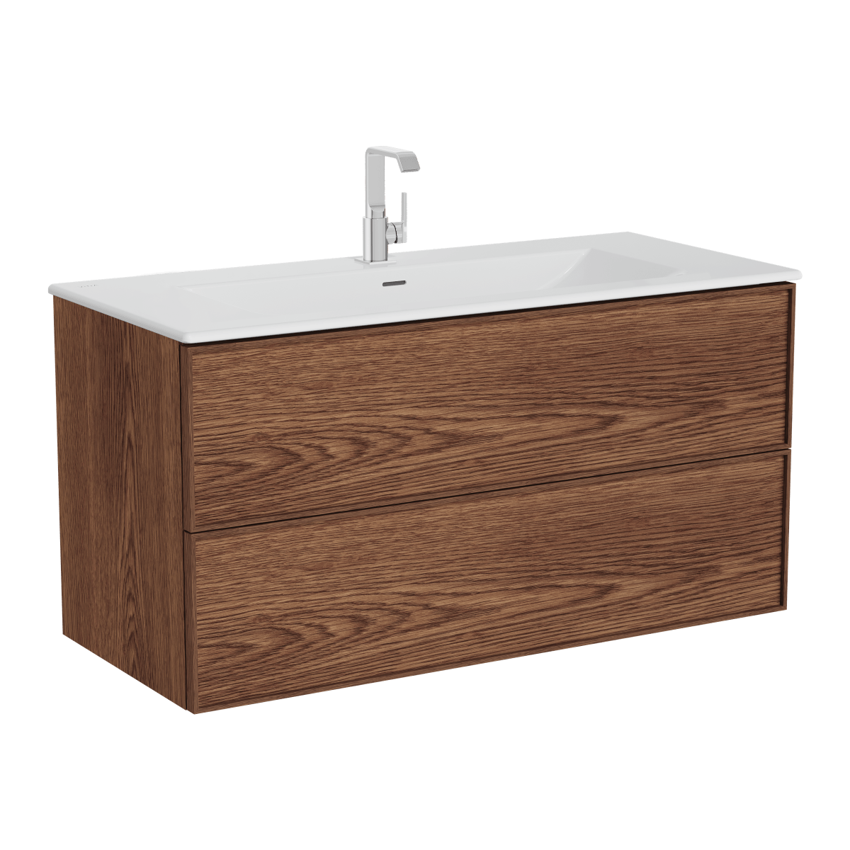 Тумба с раковиной для ванной VitrA Metropole Edge 67157 120 см грецкий орех МДФ