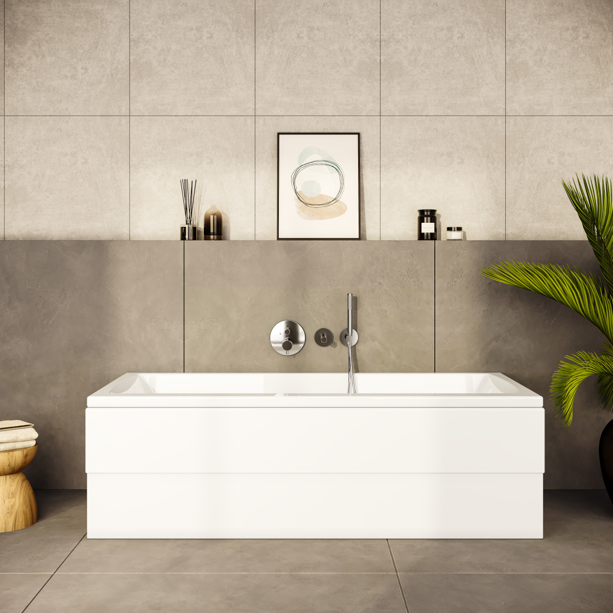 Ванна VitrA Neon 52540001000 180 x 80 см акриловая прямоугольная белая