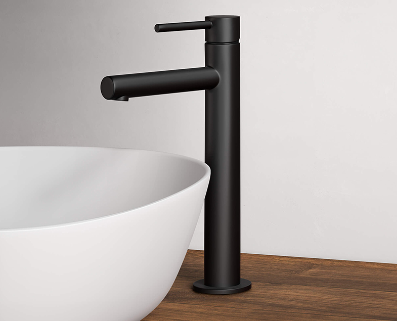 Смеситель Origin для раковины-чаши, большой, матовый черный