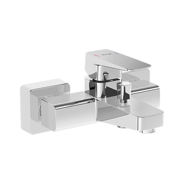 Смеситель настенный VitrA Root Square A42737EXP для ванны однорычажный хром латунь