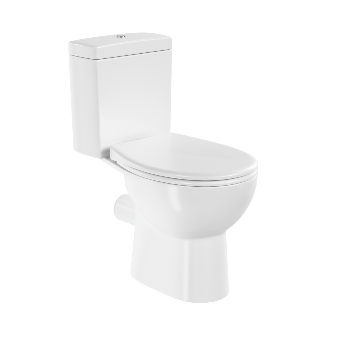 Унитаз-компакт напольный VitrA S10 9864B003-7201 с сиденьем без микролифта белый санитарный фарфор антибактериальное покрытие Hygiene