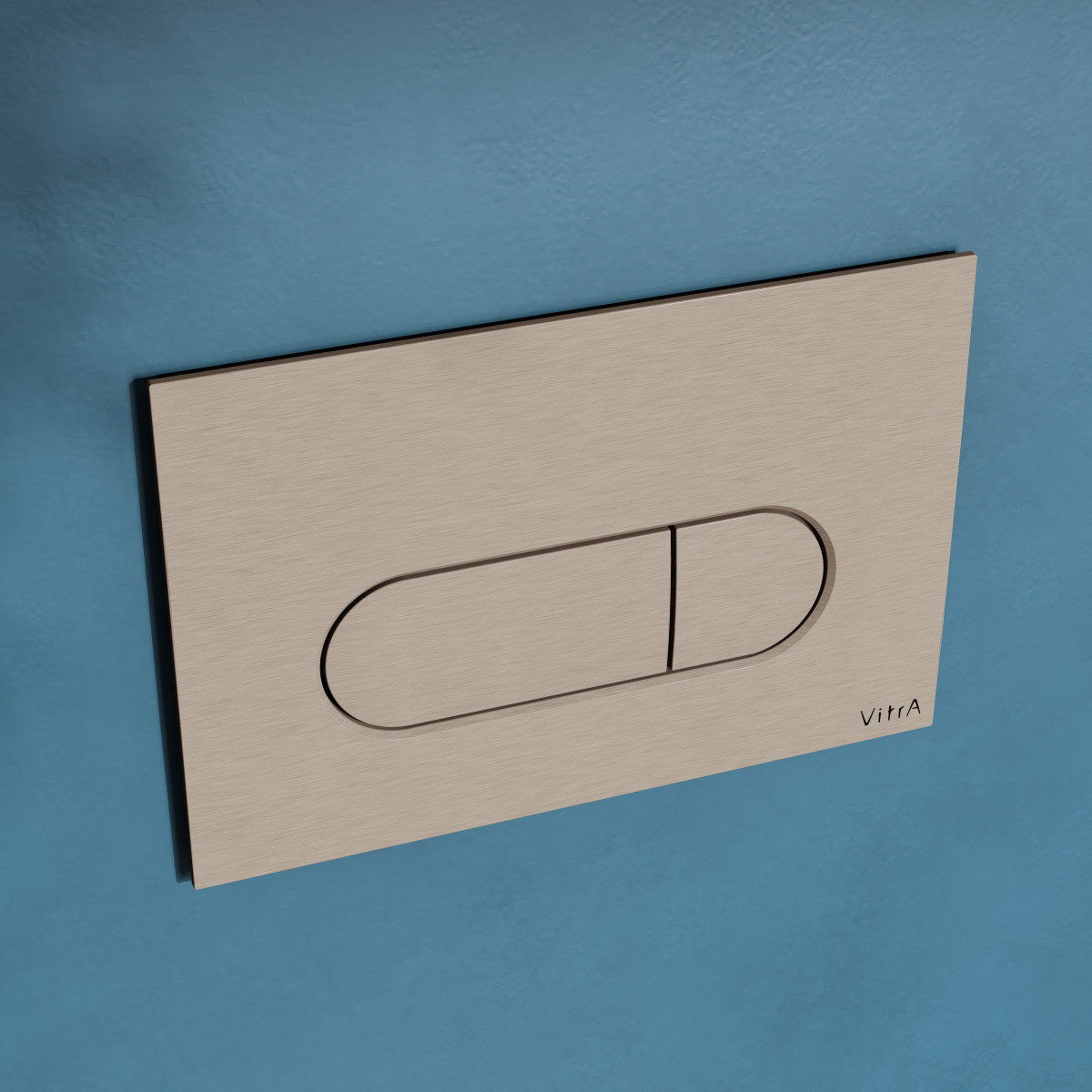 Кнопка смыва для инсталляции VitrA Root Round 740-2295 брашированный никель двойный смыв