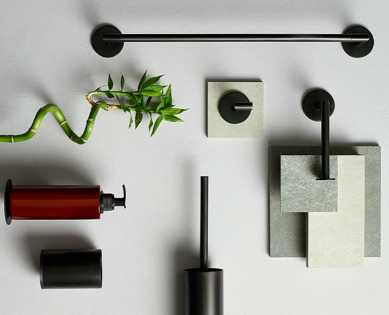 Держатель полотенец Origin, матовый черный