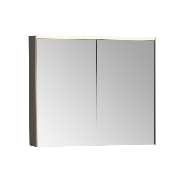 Зеркальный шкаф VitrA Core 66911 80 см брашированный хром с подвесткой