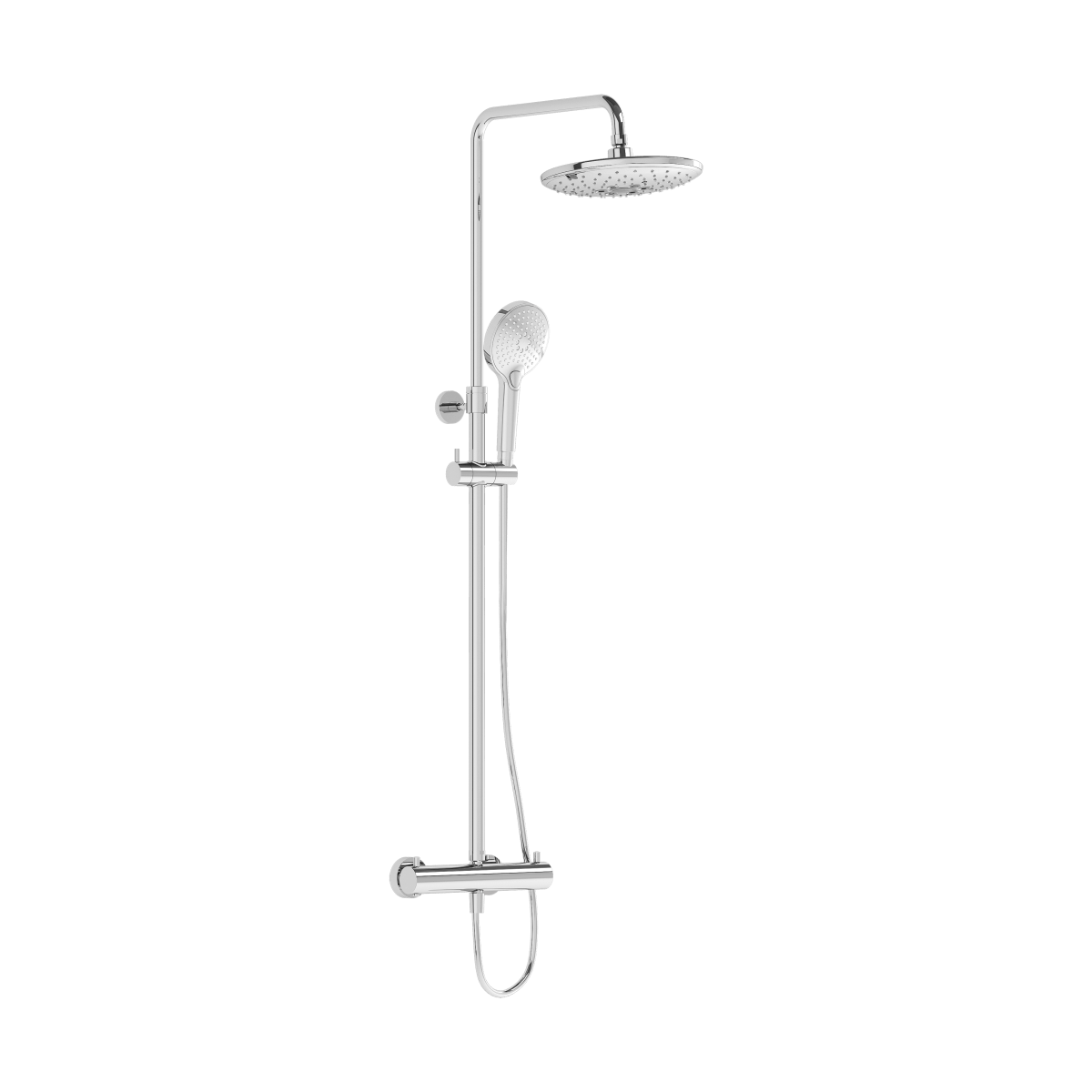 Душевая система VitrA Aquaheat A47205EXP с термостатическим смесителем и ручным душем хром латунь