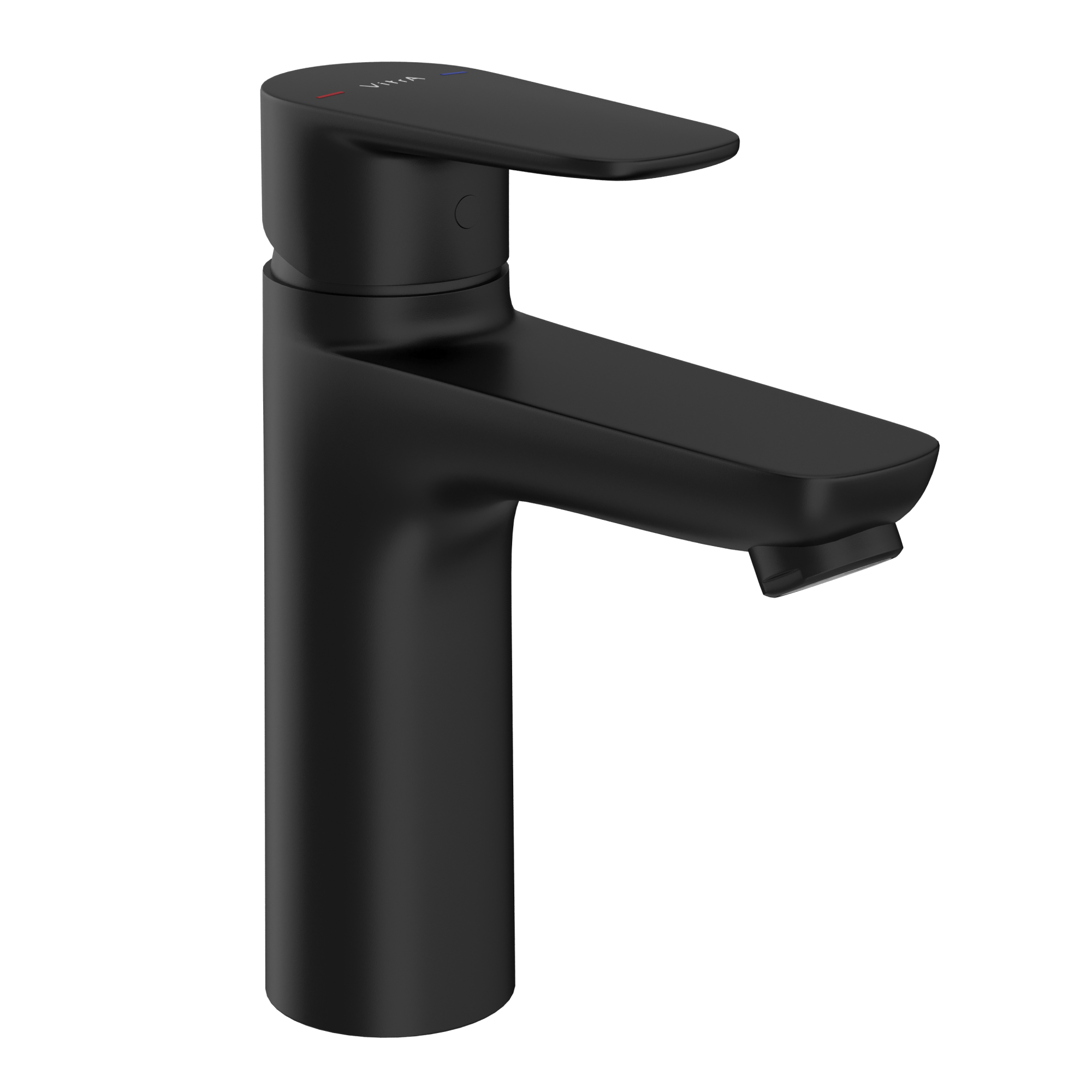 Смеситель для раковины VitrA Flow Soft A4300936EXP однорычажный матовый черный латунь