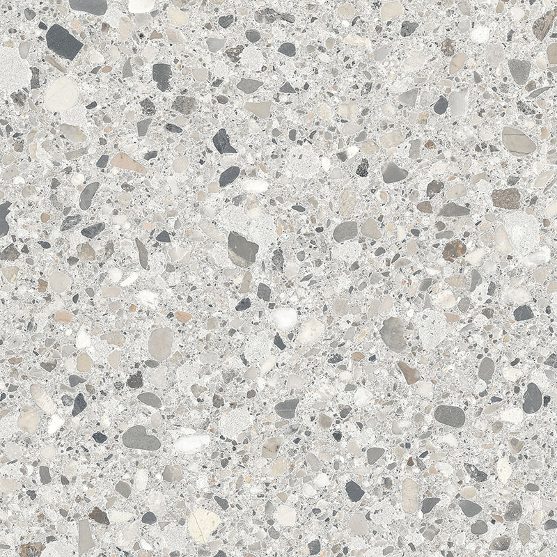 плитка Cementmix Крупный Терраццо Светлый Серый