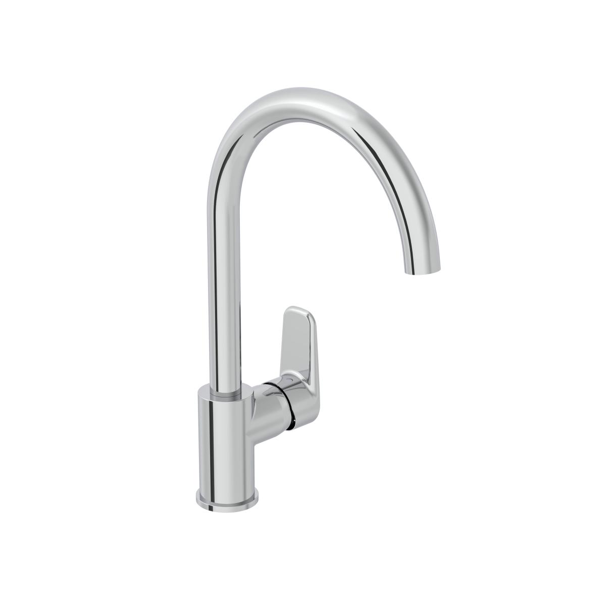 Смеситель для кухни VitrA Flow Soft A43419EXP с поворотным изливом однорычажный хром латунь