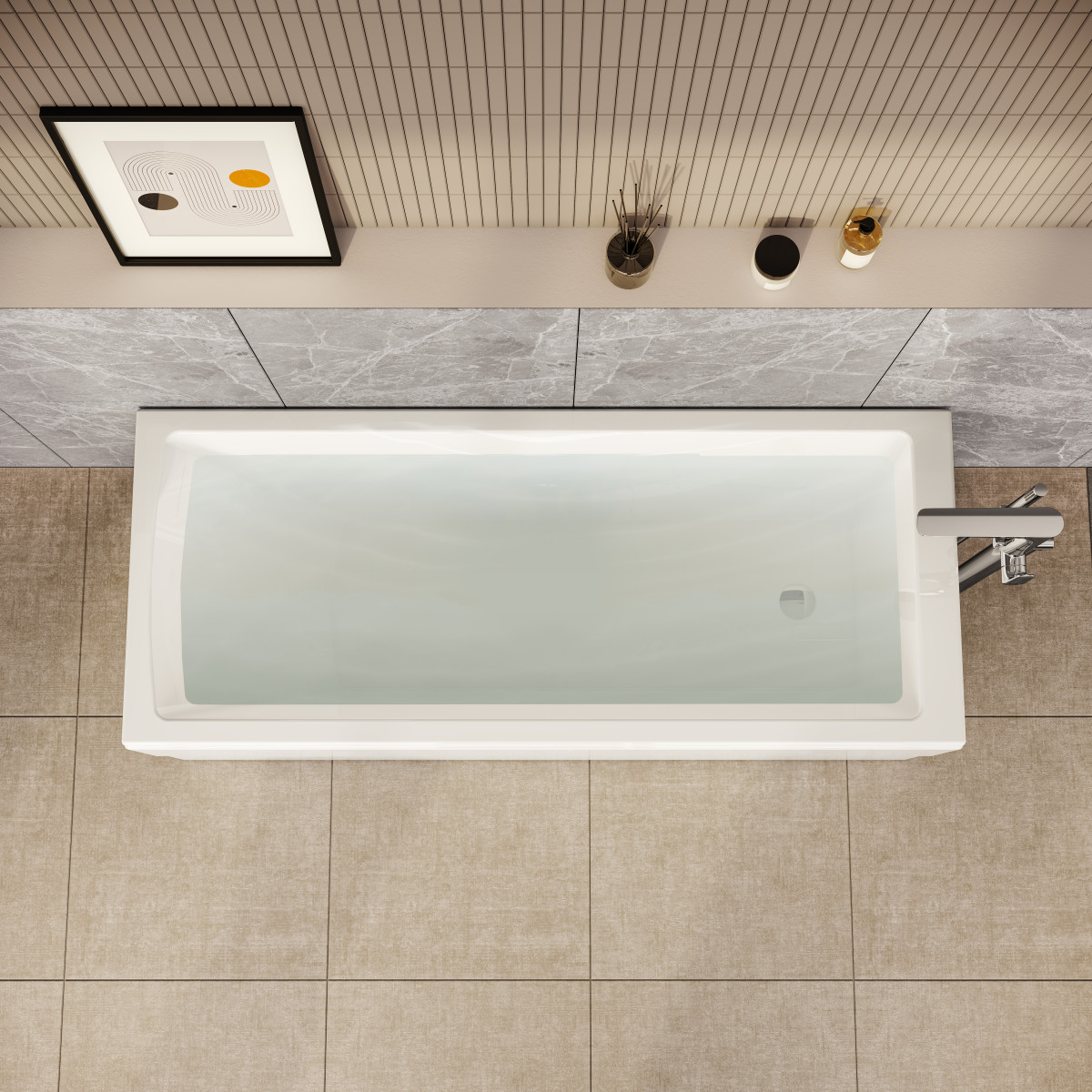 Ванна VitrA Neon (Неон) 52530001000 170 x 70 см акриловая прямоугольная белая