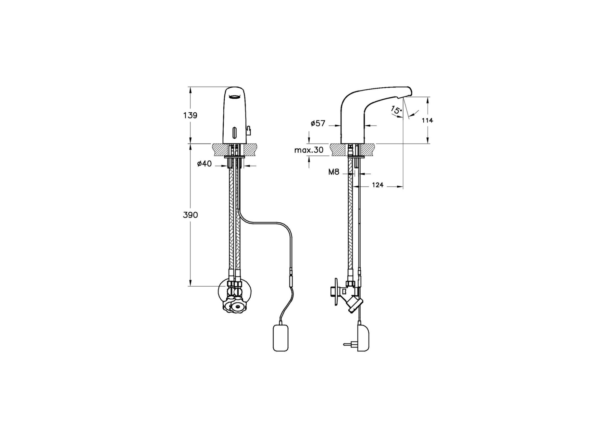 Смеситель для раковины AquaSee Wing A47104TPX